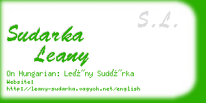 sudarka leany business card